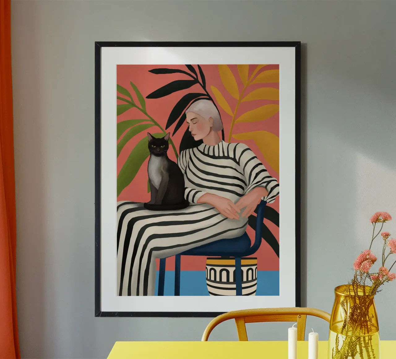 The Cat and the Calm carta hahnemühle da cityart