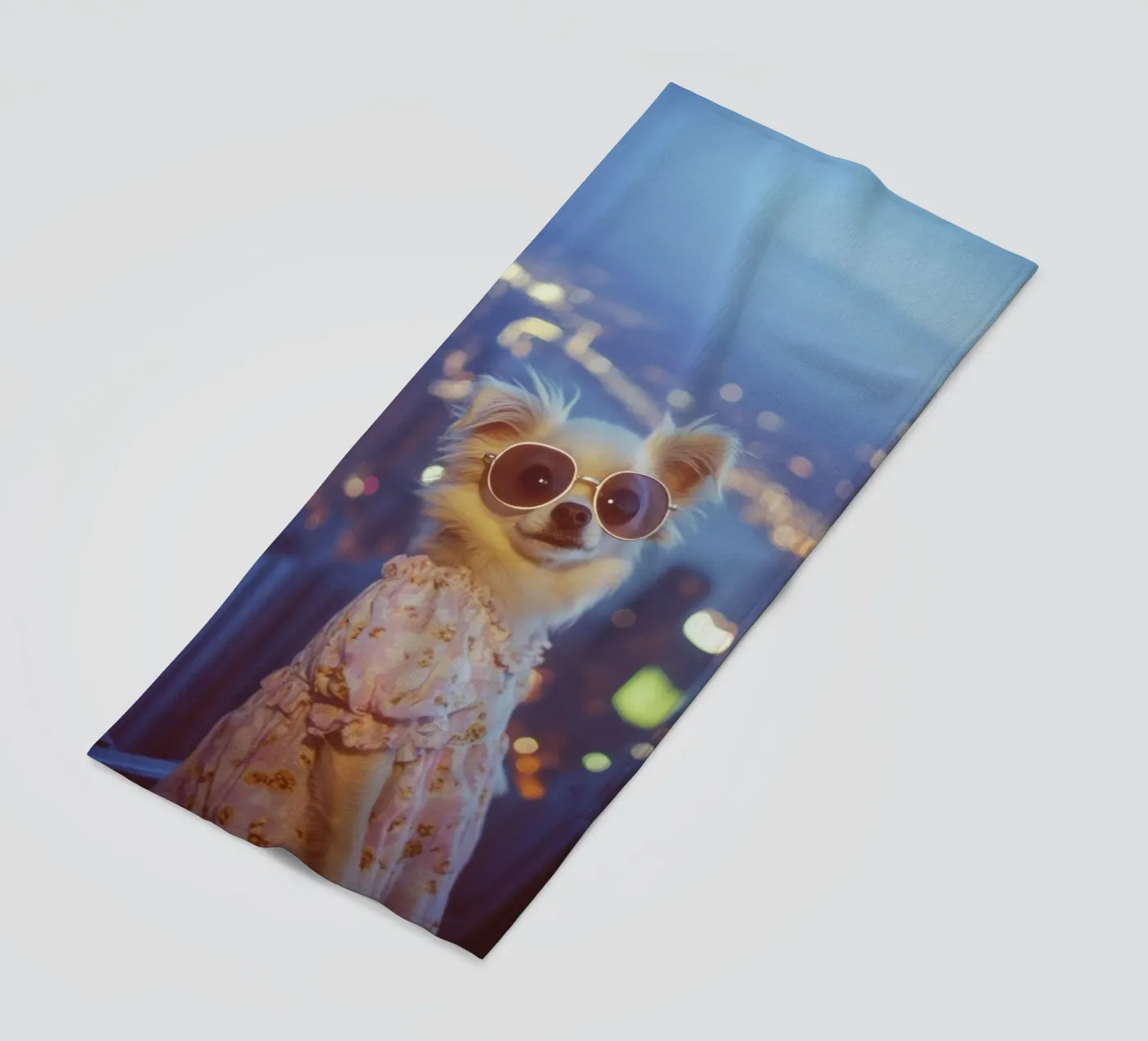 Lucy strandhanddoek van Affiches Chien Originales – Dogland