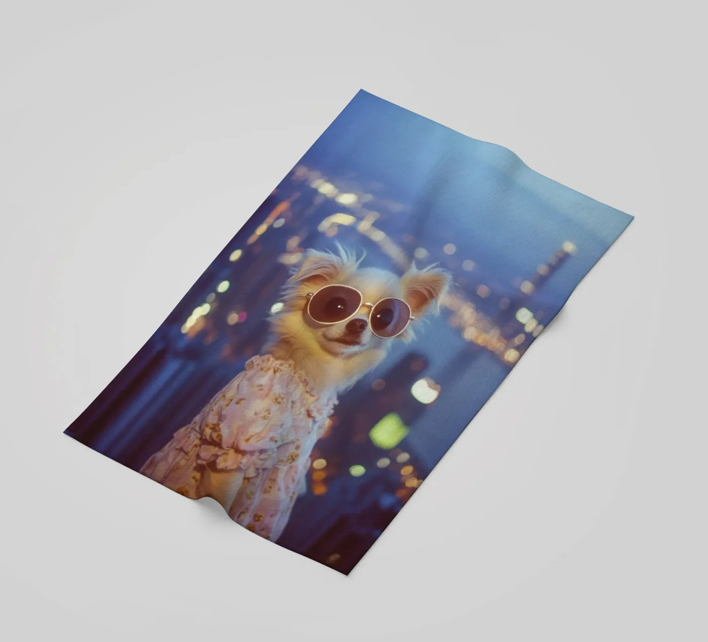 Lucy beach towel by Affiches Chien Originales – Dogland
