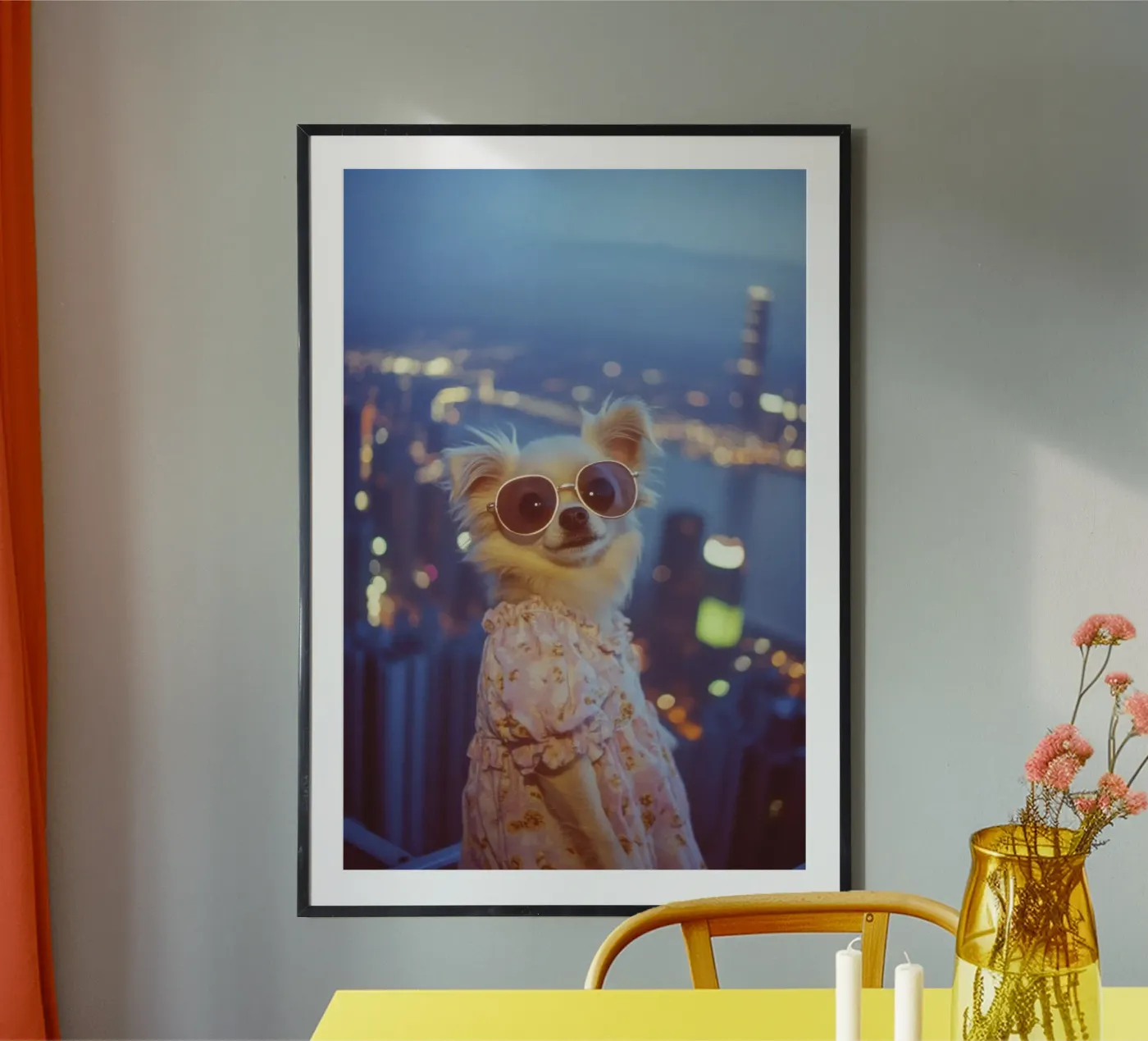 Lucy poster van Affiches Chien Originales – Dogland