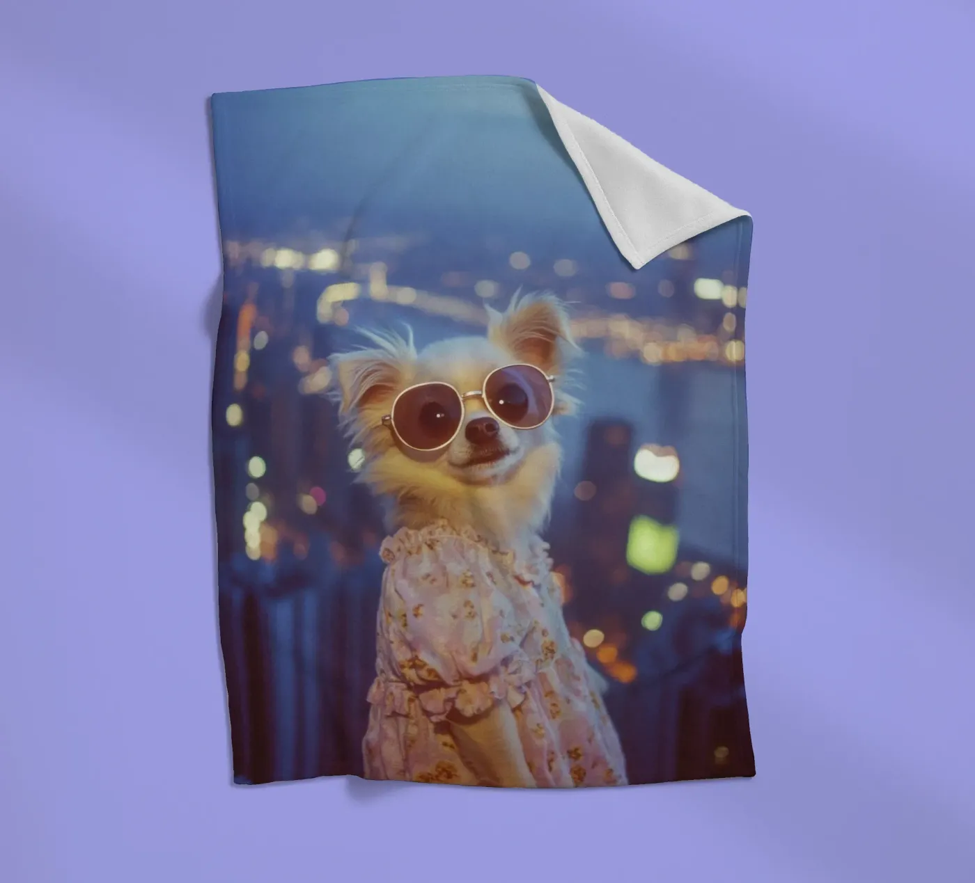 Lucy Fleecedecke von Affiches Chien Originales – Dogland