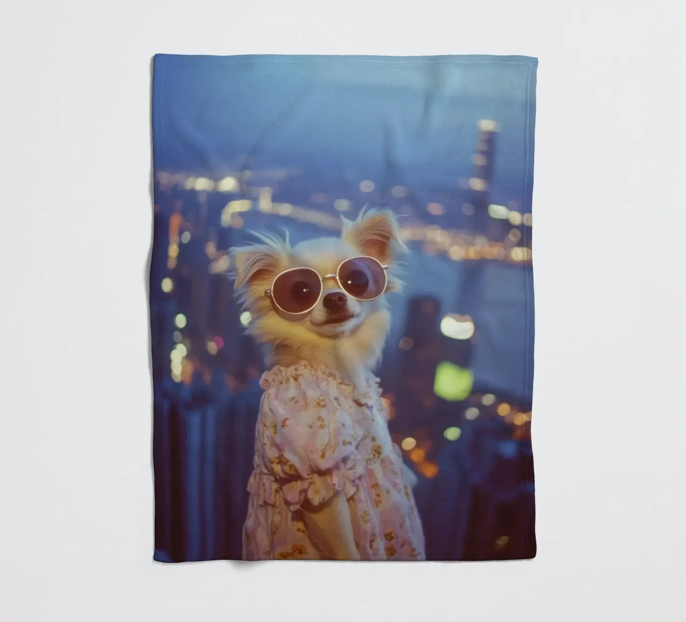 Lucy Fleecedecke von Affiches Chien Originales – Dogland