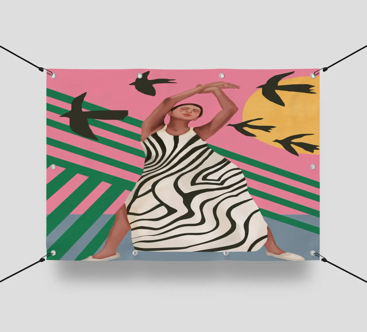 The Zebra Ate the Sun telo in pvc da cityart