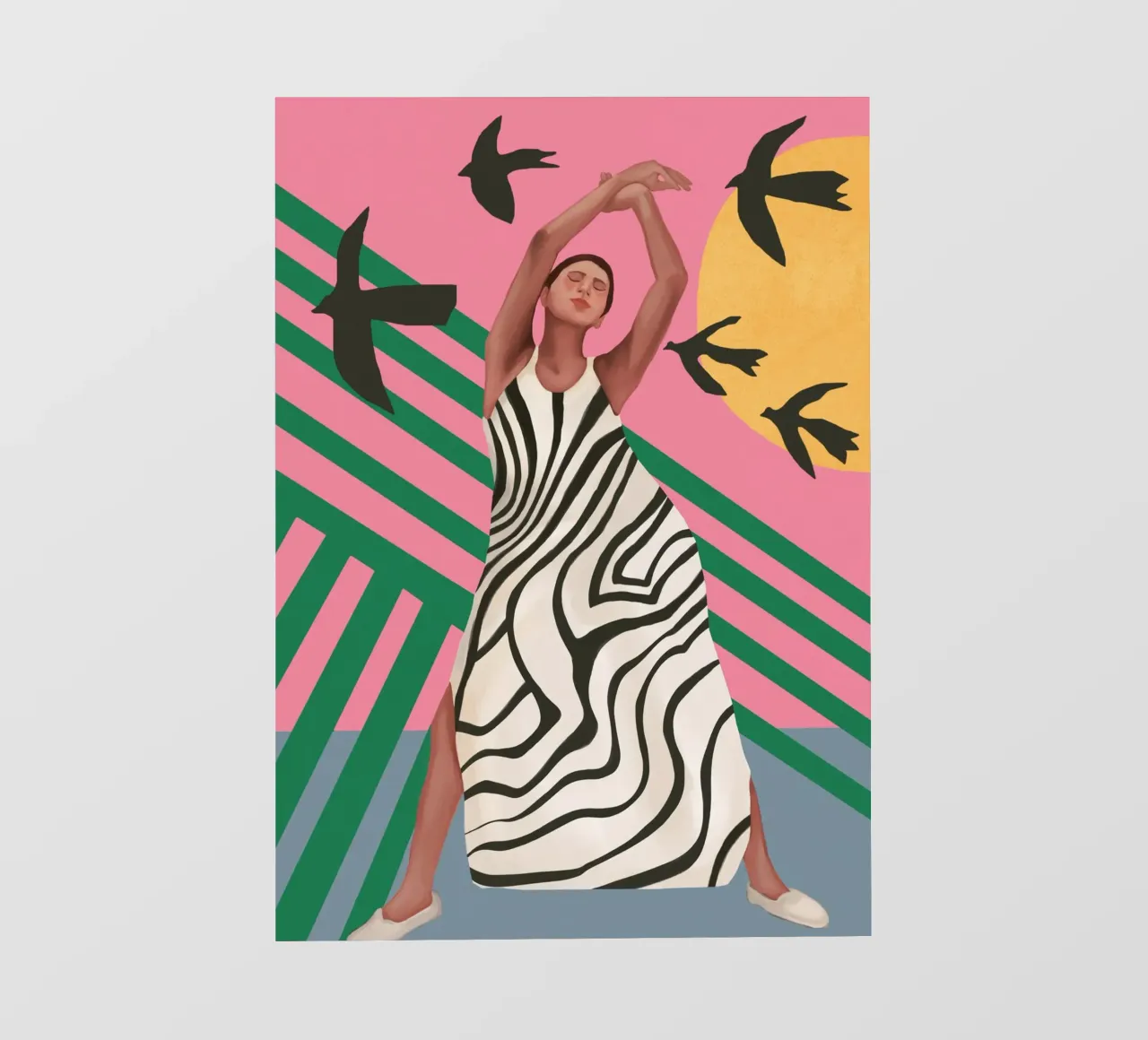 The Zebra Ate the Sun telo in pvc da cityart