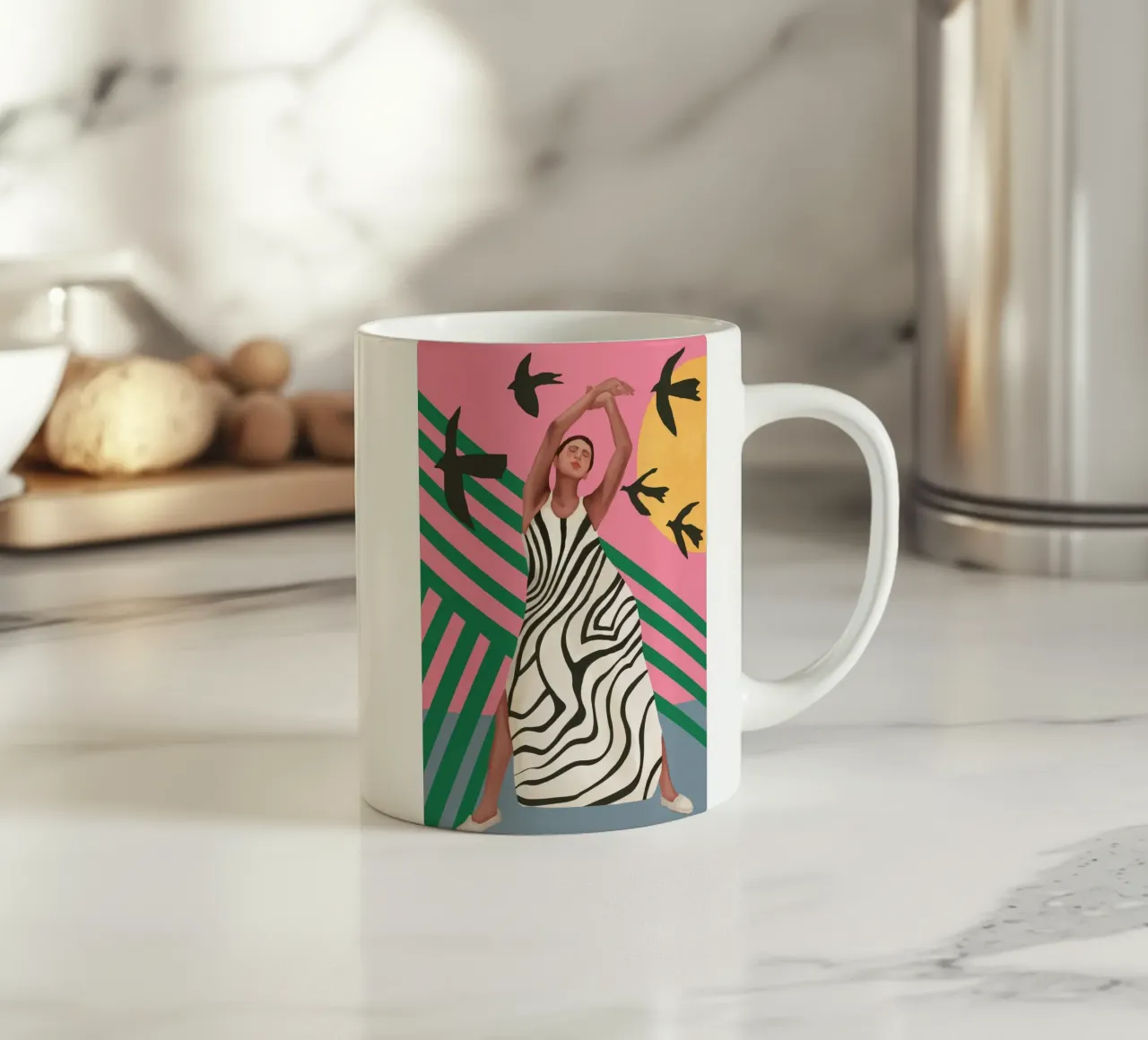 The Zebra Ate the Sun tazza in ceramica da cityart