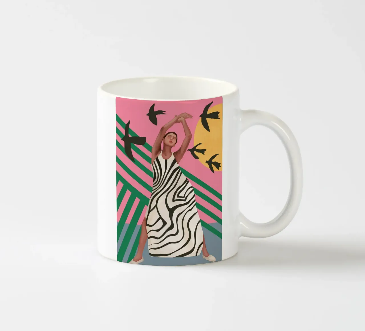 The Zebra Ate the Sun tazza in ceramica da cityart