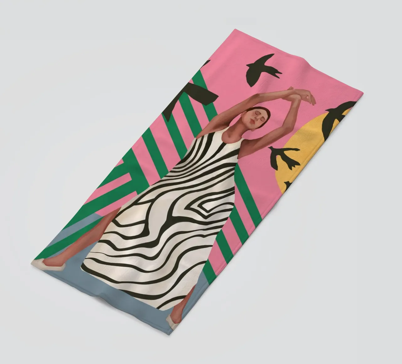 The Zebra Ate the Sun telo mare da cityart