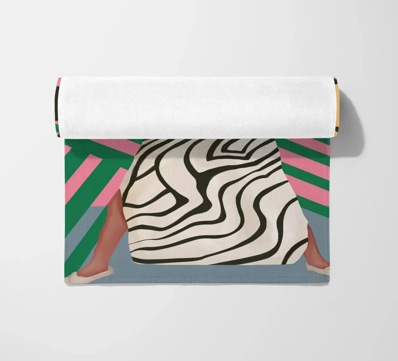The Zebra Ate the Sun telo mare da cityart