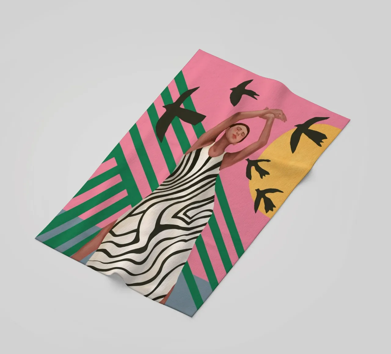 The Zebra Ate the Sun telo mare da cityart