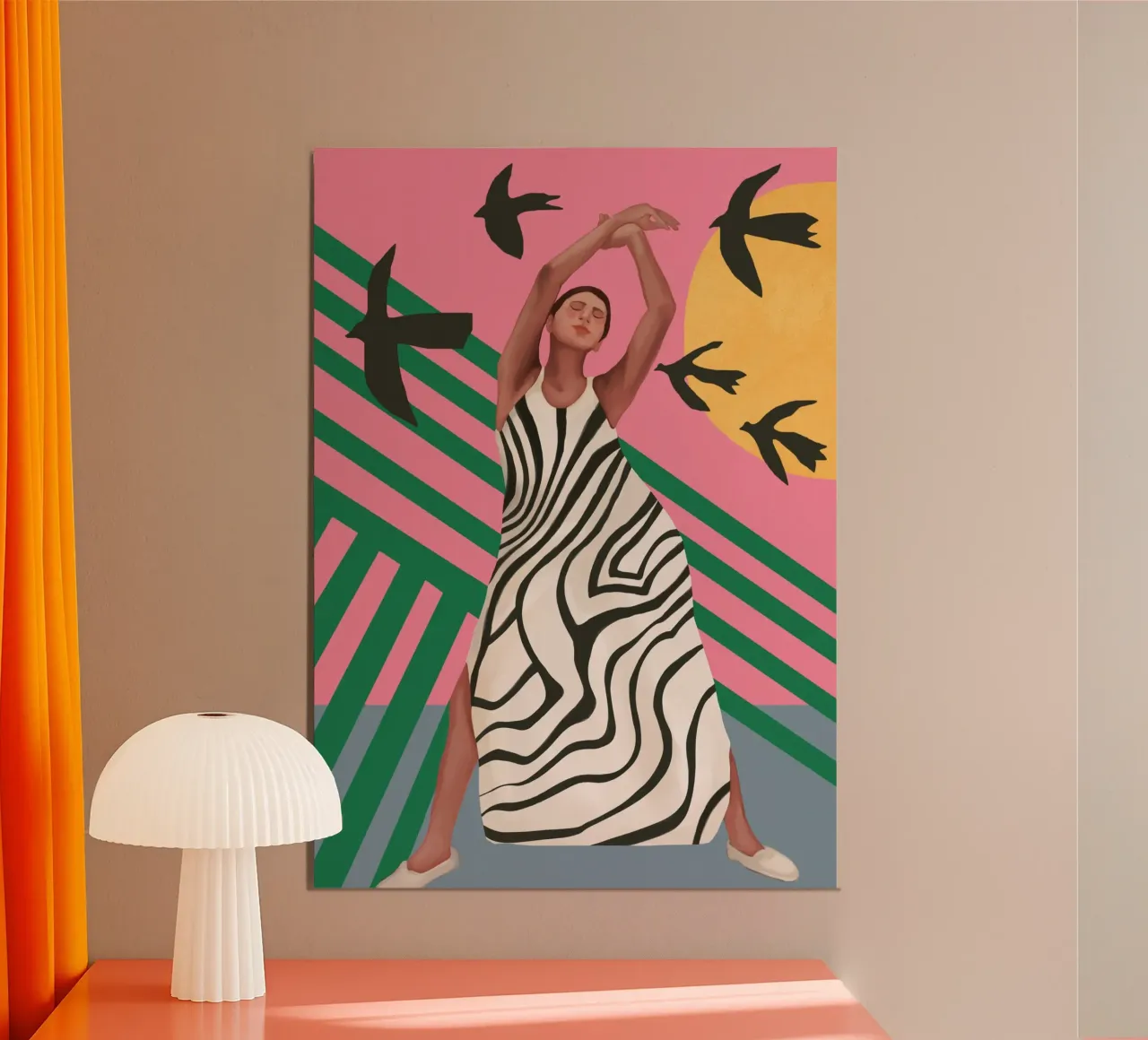 The Zebra Ate the Sun carta hahnemühle da cityart
