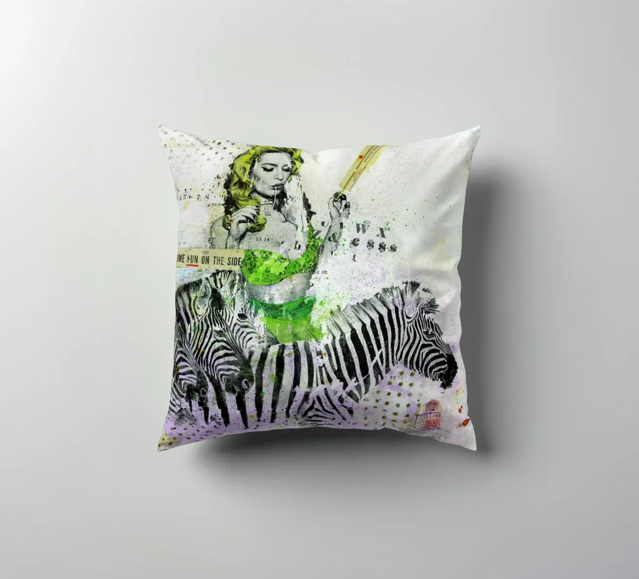 And some fun on the side cuscino da Tameo