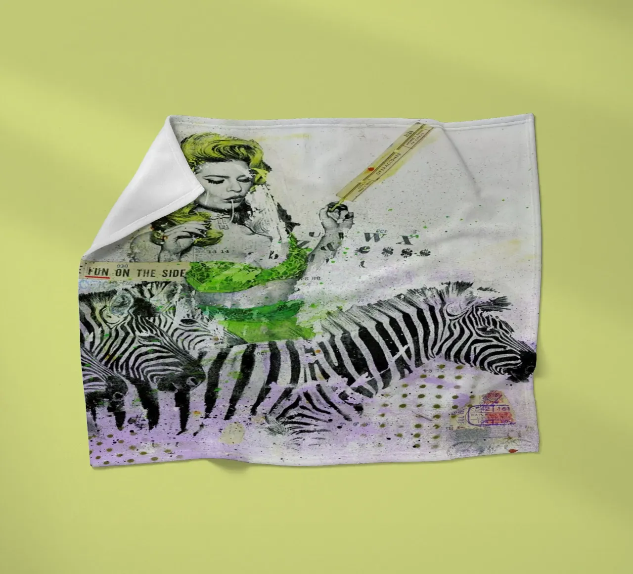 And some fun on the side coperta in pile da Tameo