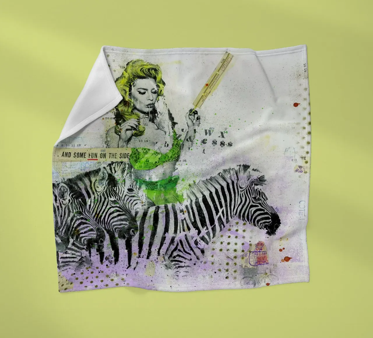 And some fun on the side coperta in pile da Tameo