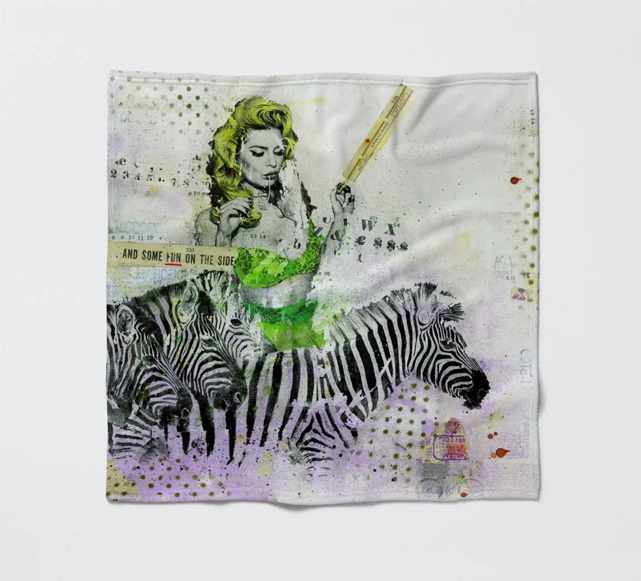 And some fun on the side coperta in pile da Tameo