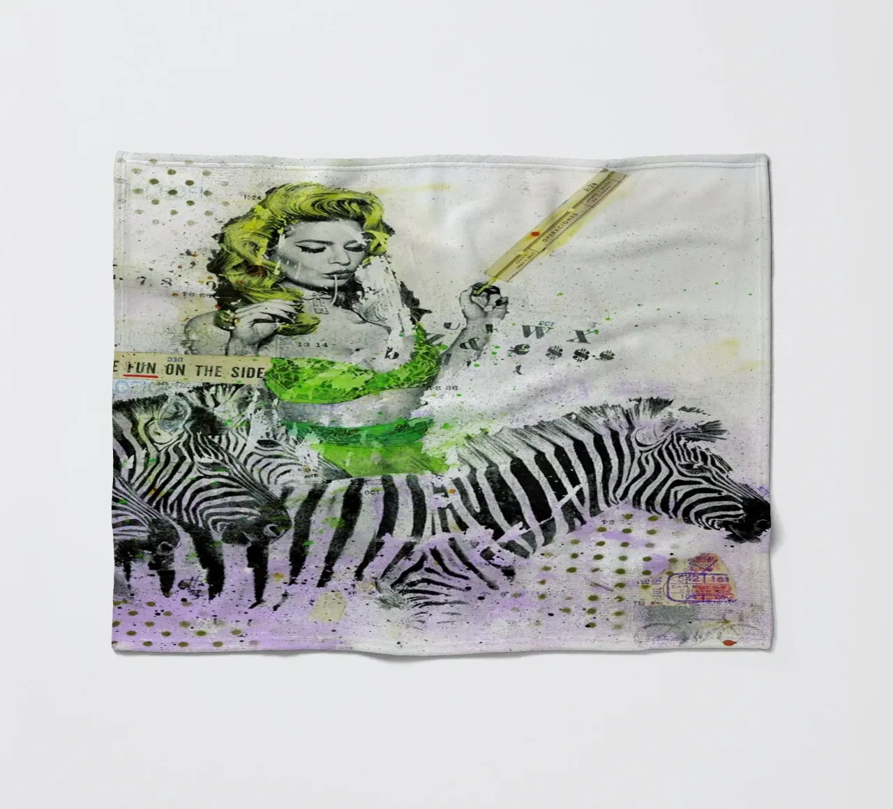 And some fun on the side coperta in pile da Tameo