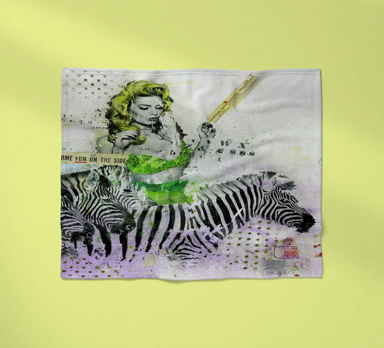 And some fun on the side coperta in pile da Tameo