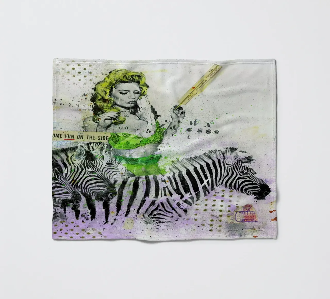 And some fun on the side coperta in pile da Tameo