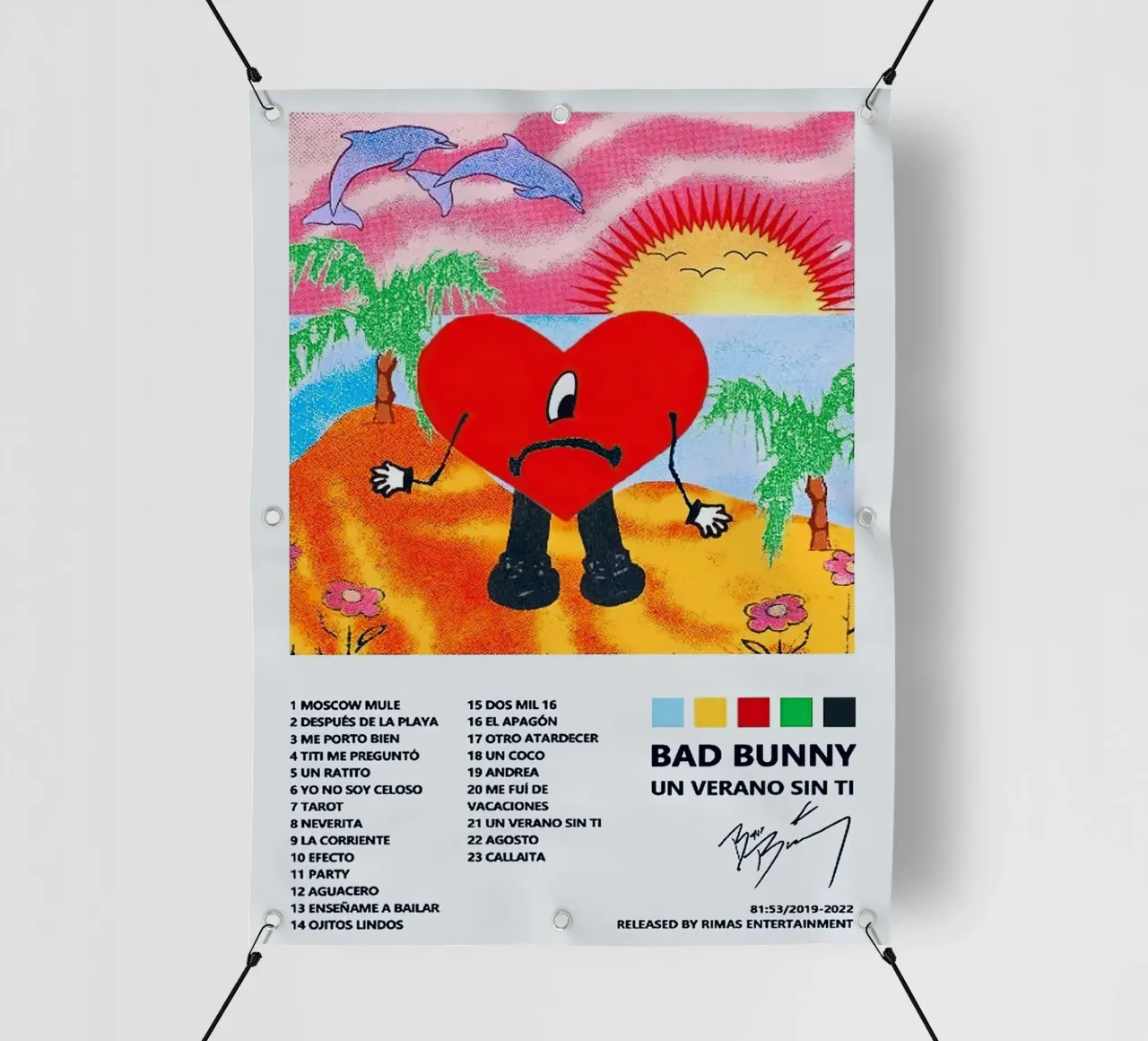 Bad Bunny Un Verano Sin Ti telo in pvc da Roronoa7