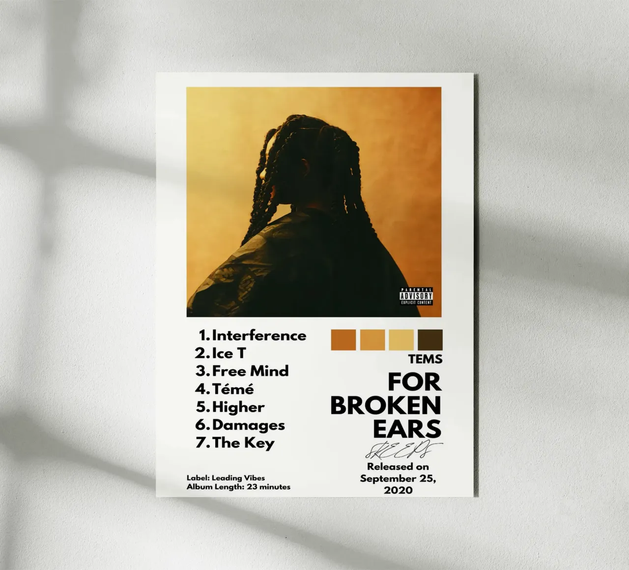 Tems For Broken Ears alluminio dibond da Roronoa7