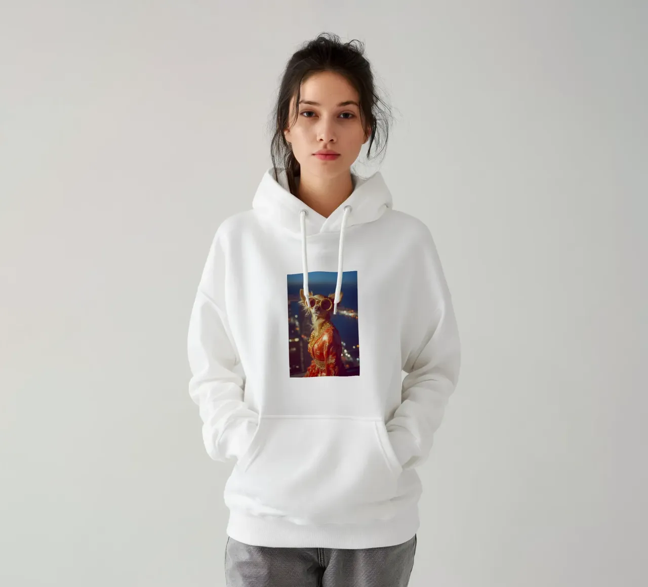 Samantha felpa con cappuccio da Affiches Chien Originales – Dogland