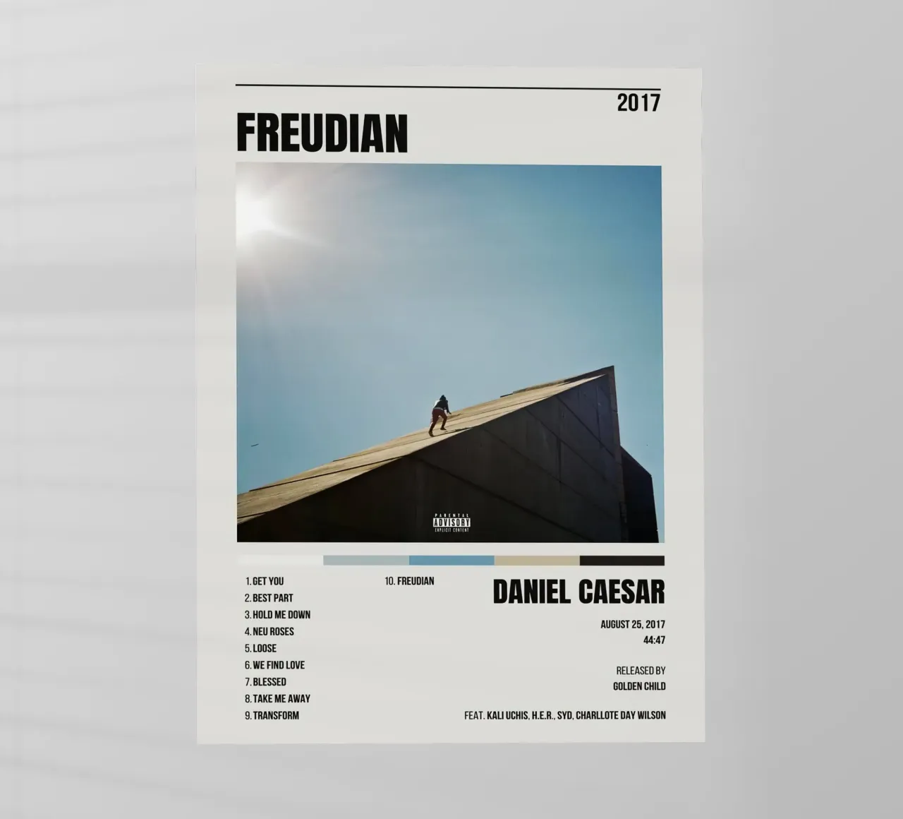 Daniel Caesar Freudian pellicola backlit da Raptor Metafora