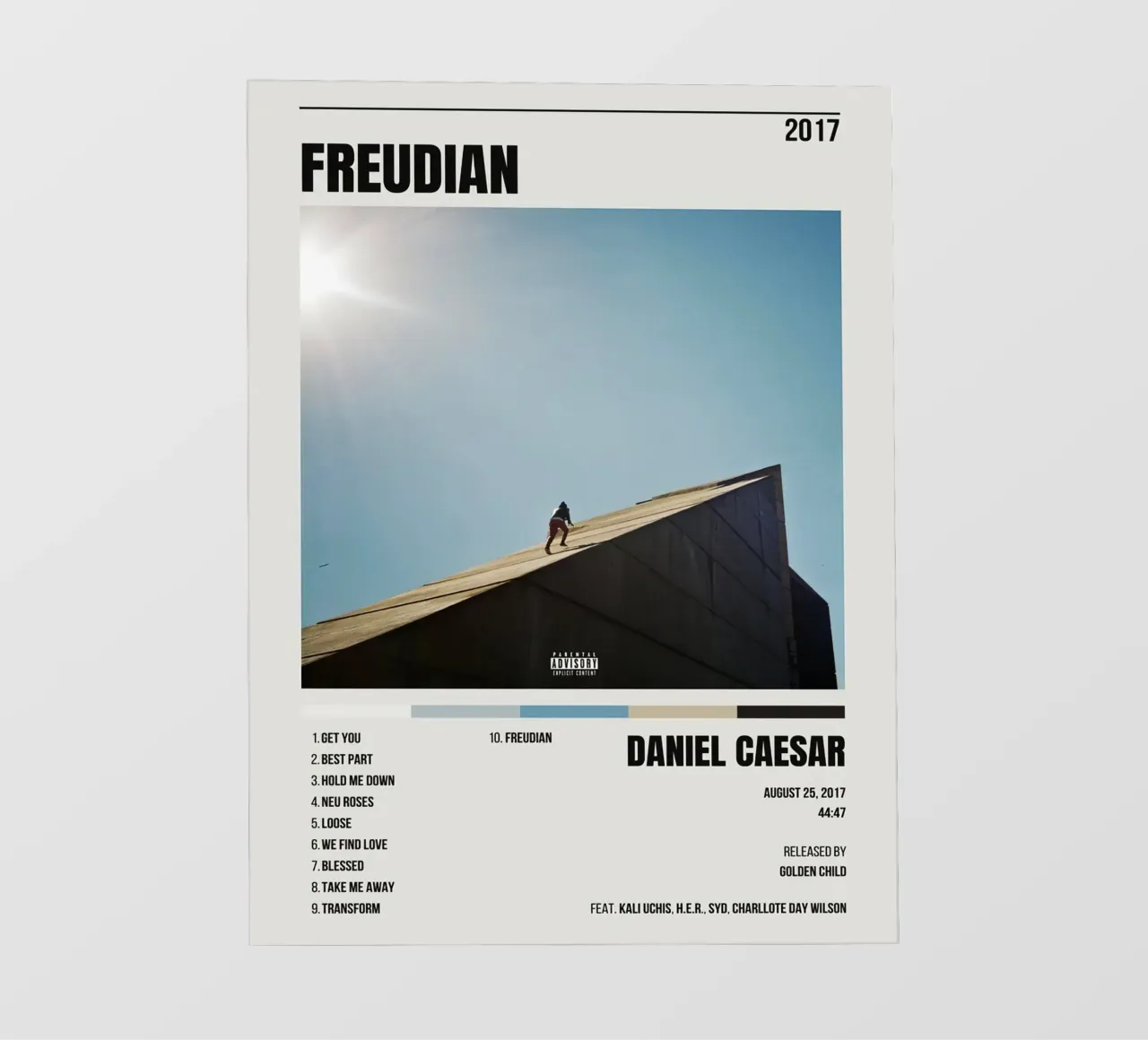 Daniel Caesar Freudian pellicola backlit da Raptor Metafora