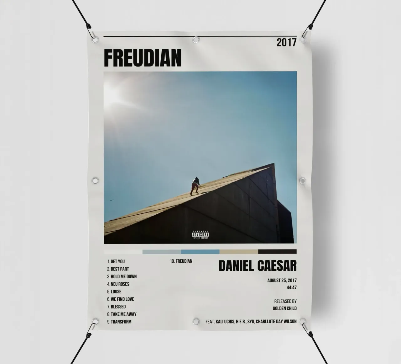 Daniel Caesar Freudian telo in pvc da Raptor Metafora