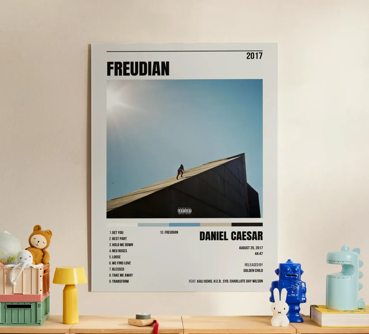 Daniel Caesar Freudian plexiglass da Raptor Metafora