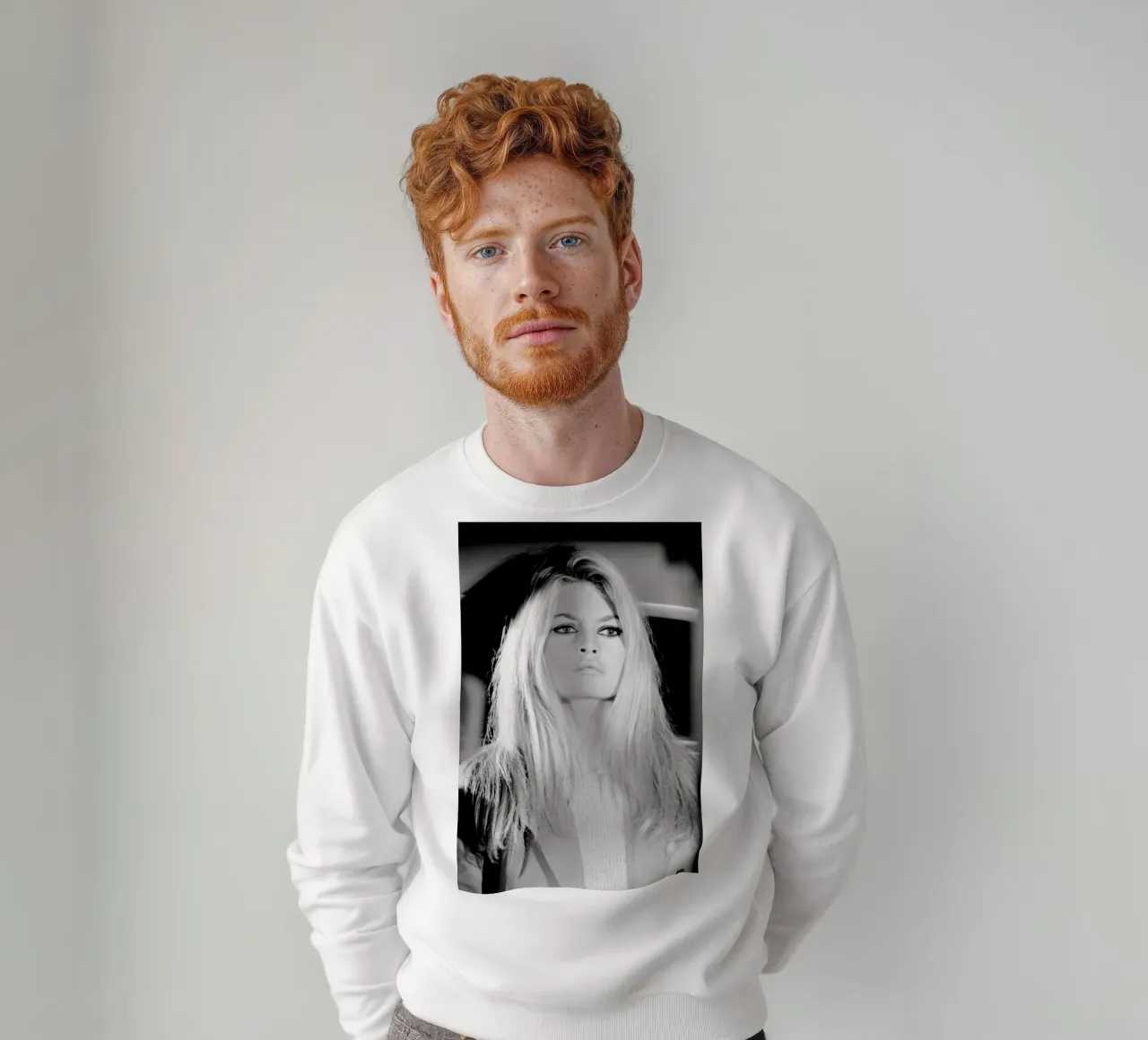 Ritratto di Brigitte Bardot felpa da vintgeseyn