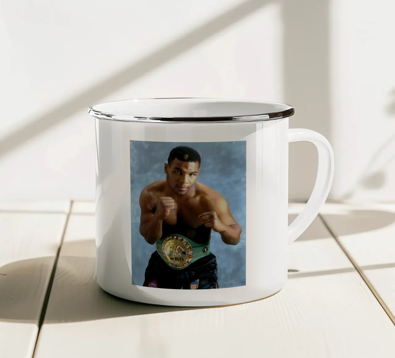Il vincitore Campioni Mike Tyson tazza in smalto da leandoskirelieve