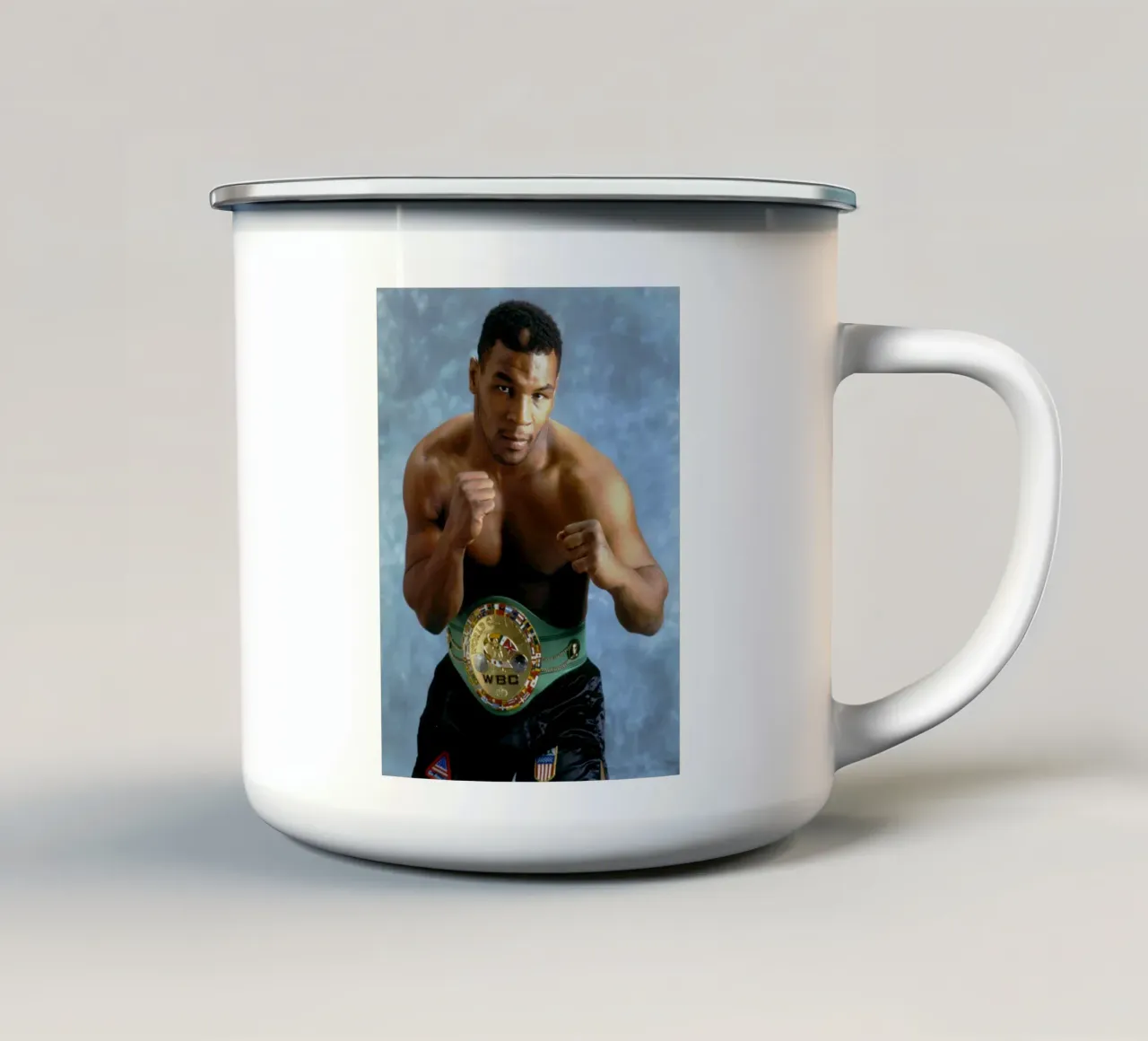Il vincitore Campioni Mike Tyson tazza in smalto da leandoskirelieve