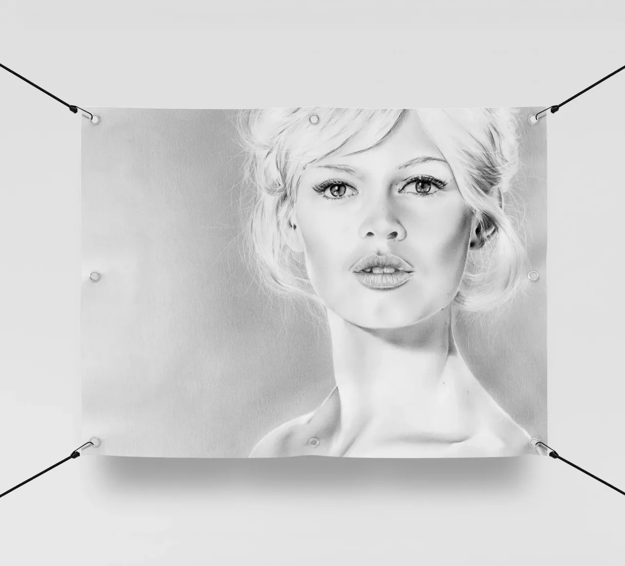 Brigitte Bardot in posa telo in pvc da vintgeseyn