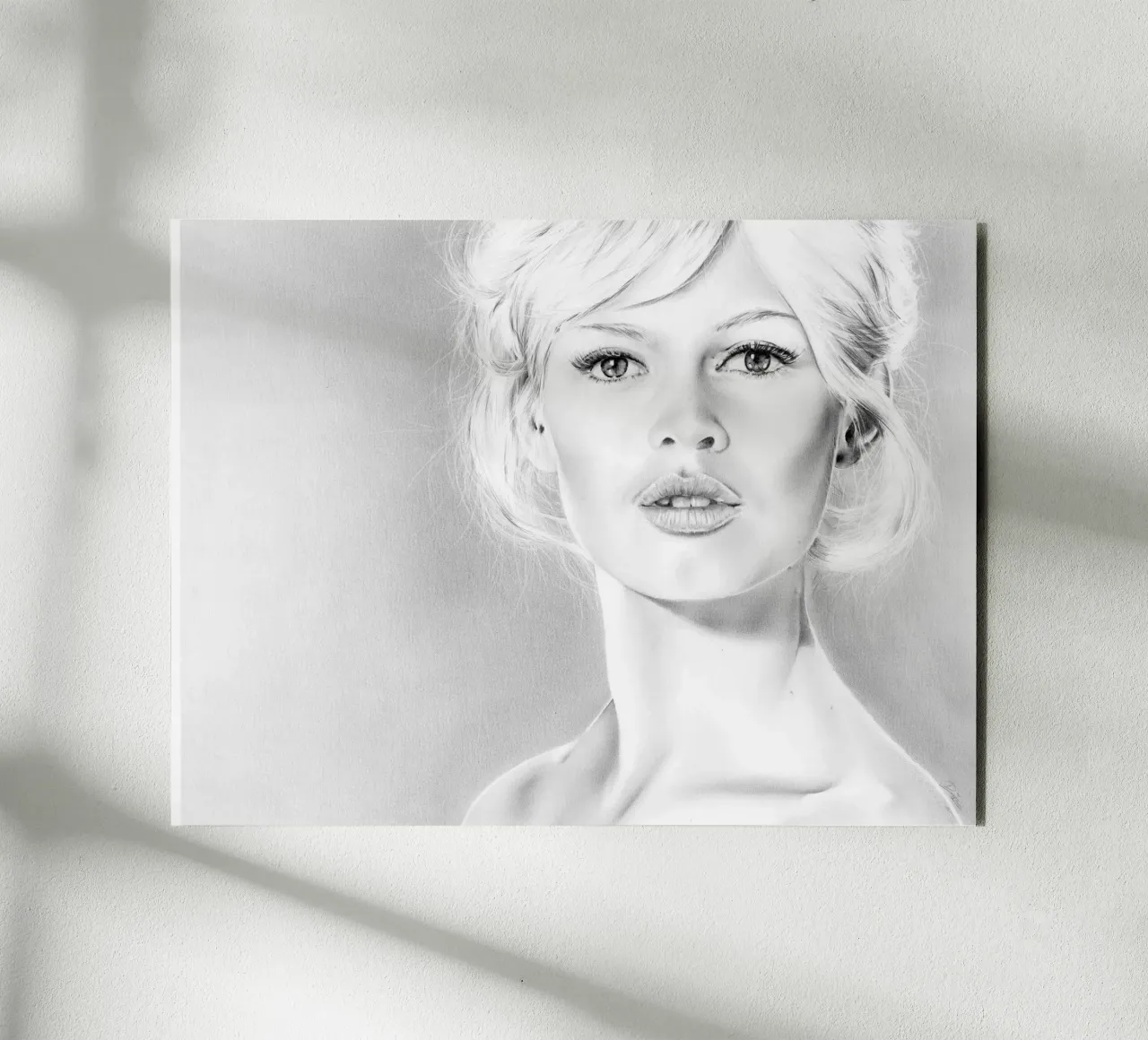 Brigitte Bardot in posa alluminio dibond da vintgeseyn