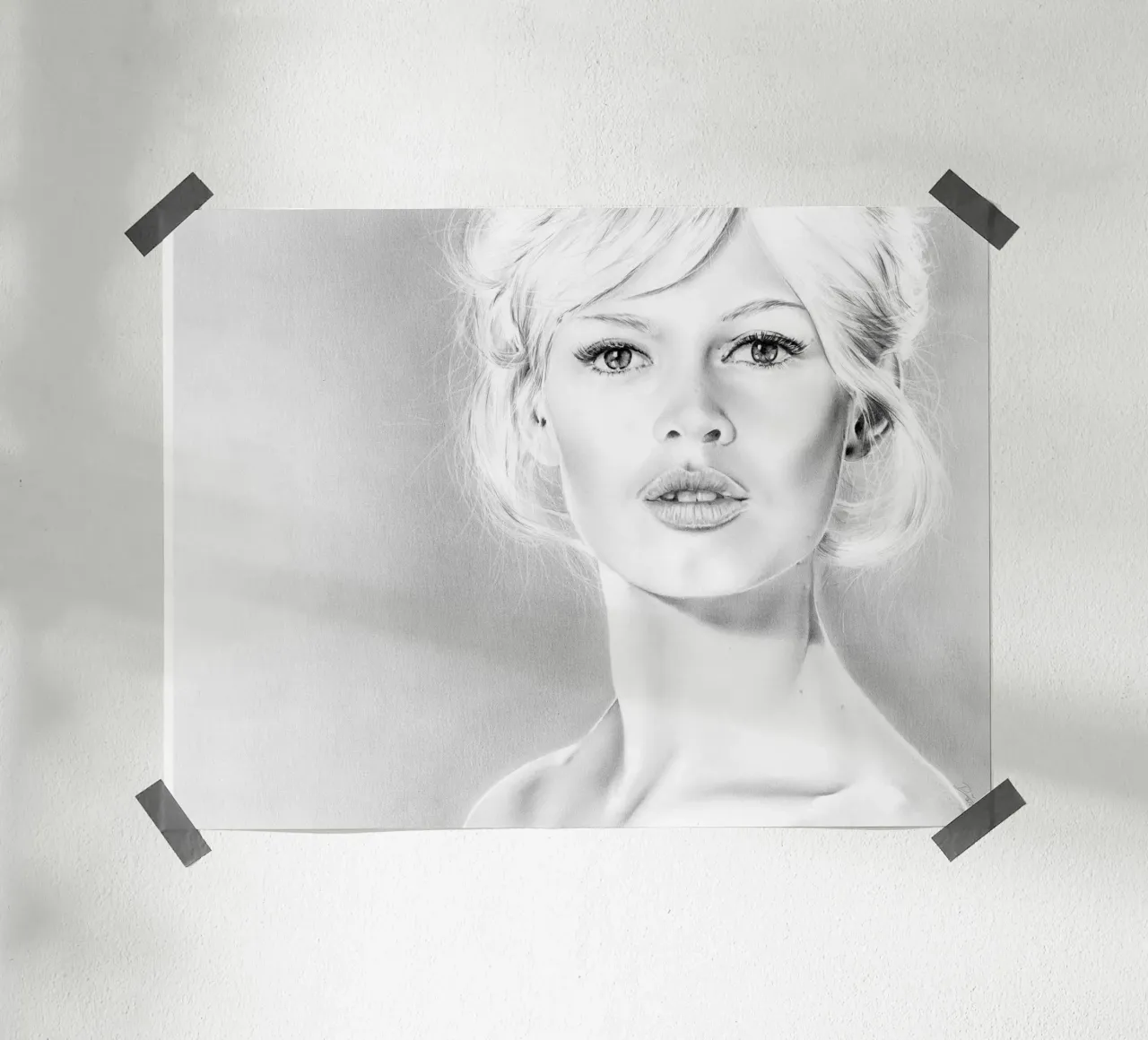 Brigitte Bardot in posa carta hahnemühle da vintgeseyn