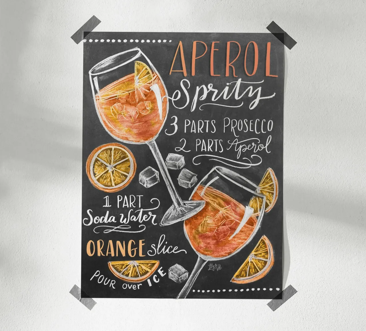 Aperol Spritz di Lily & Val carta hahnemühle da Jared