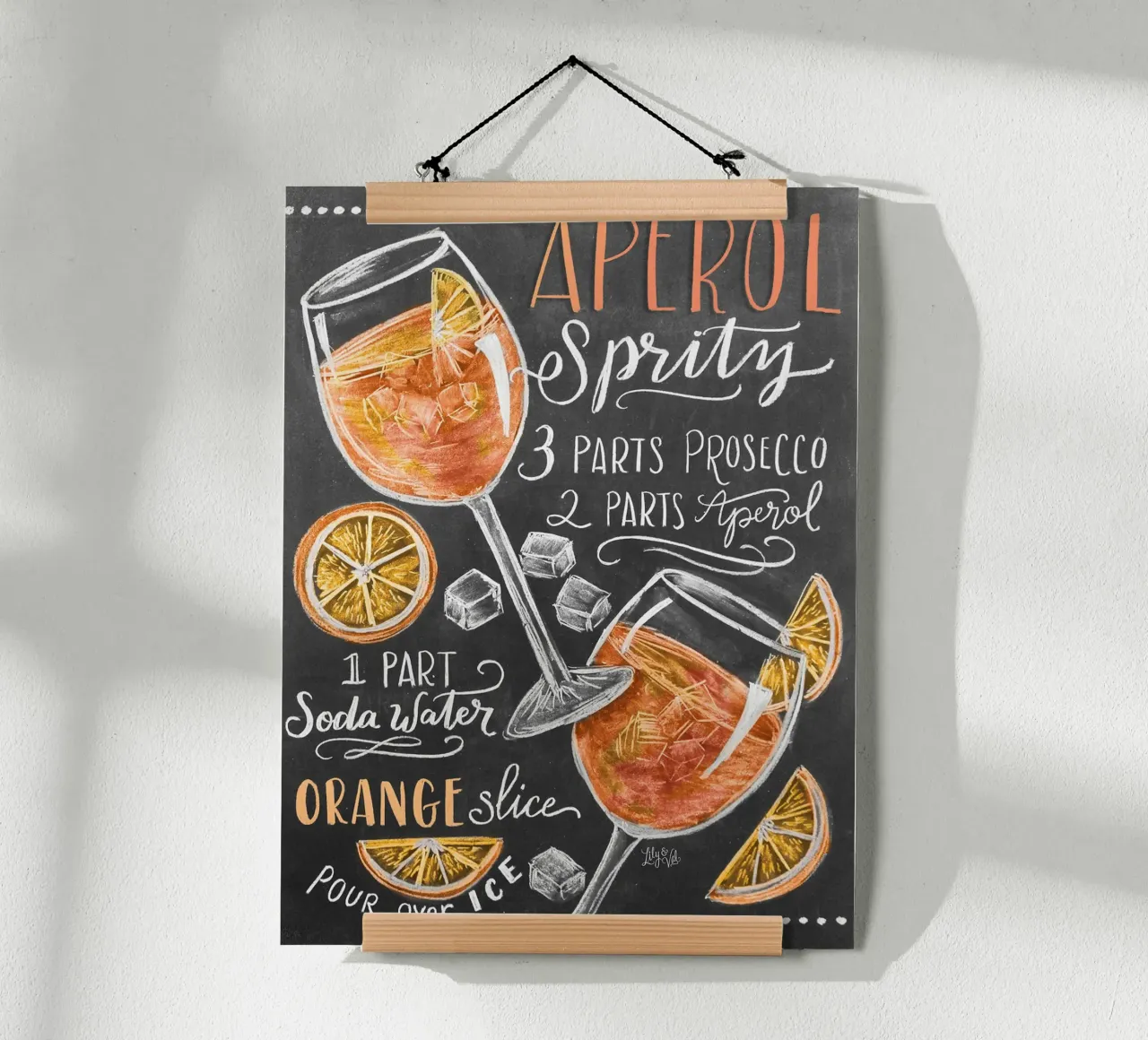 Aperol Spritz di Lily & Val carta hahnemühle da Jared