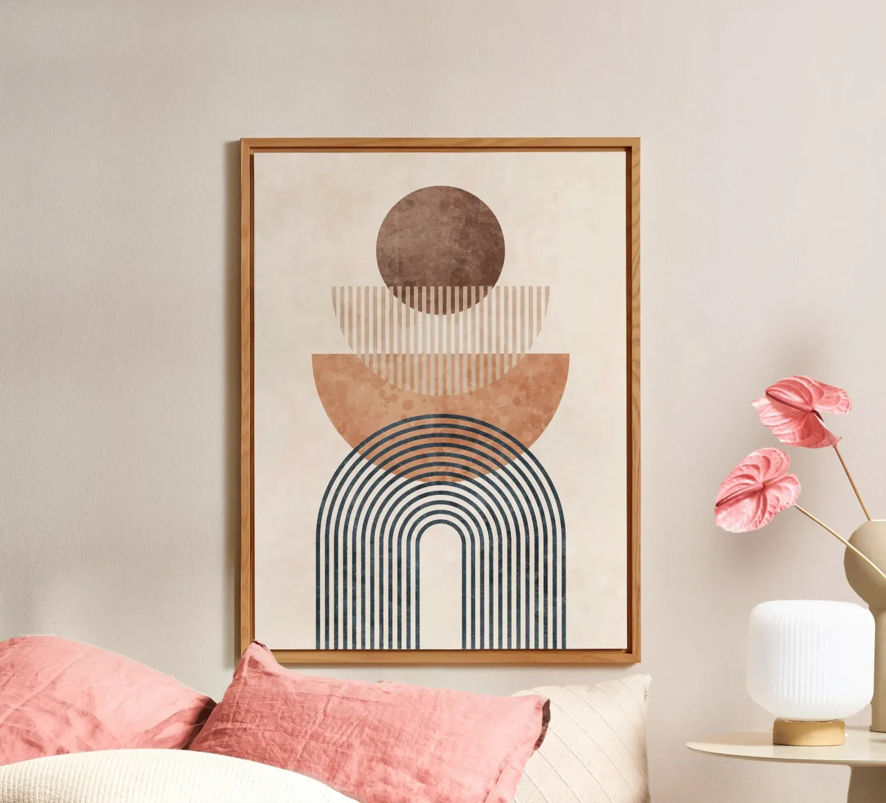 Forme geometriche astratte II alluminio dibond da Leslie