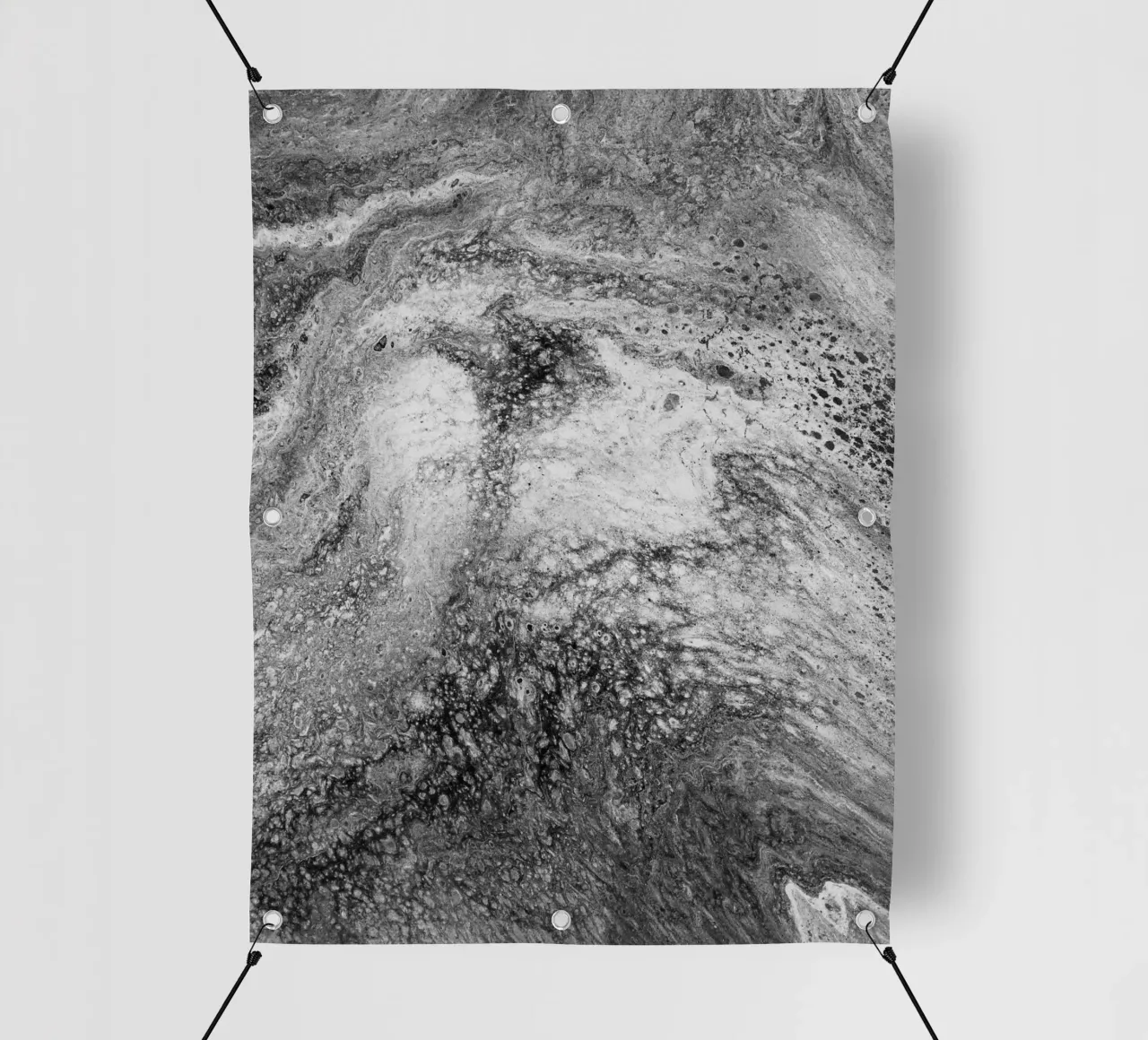Abstract Artwork Greyscale #4 telo in pvc da kathrinmay