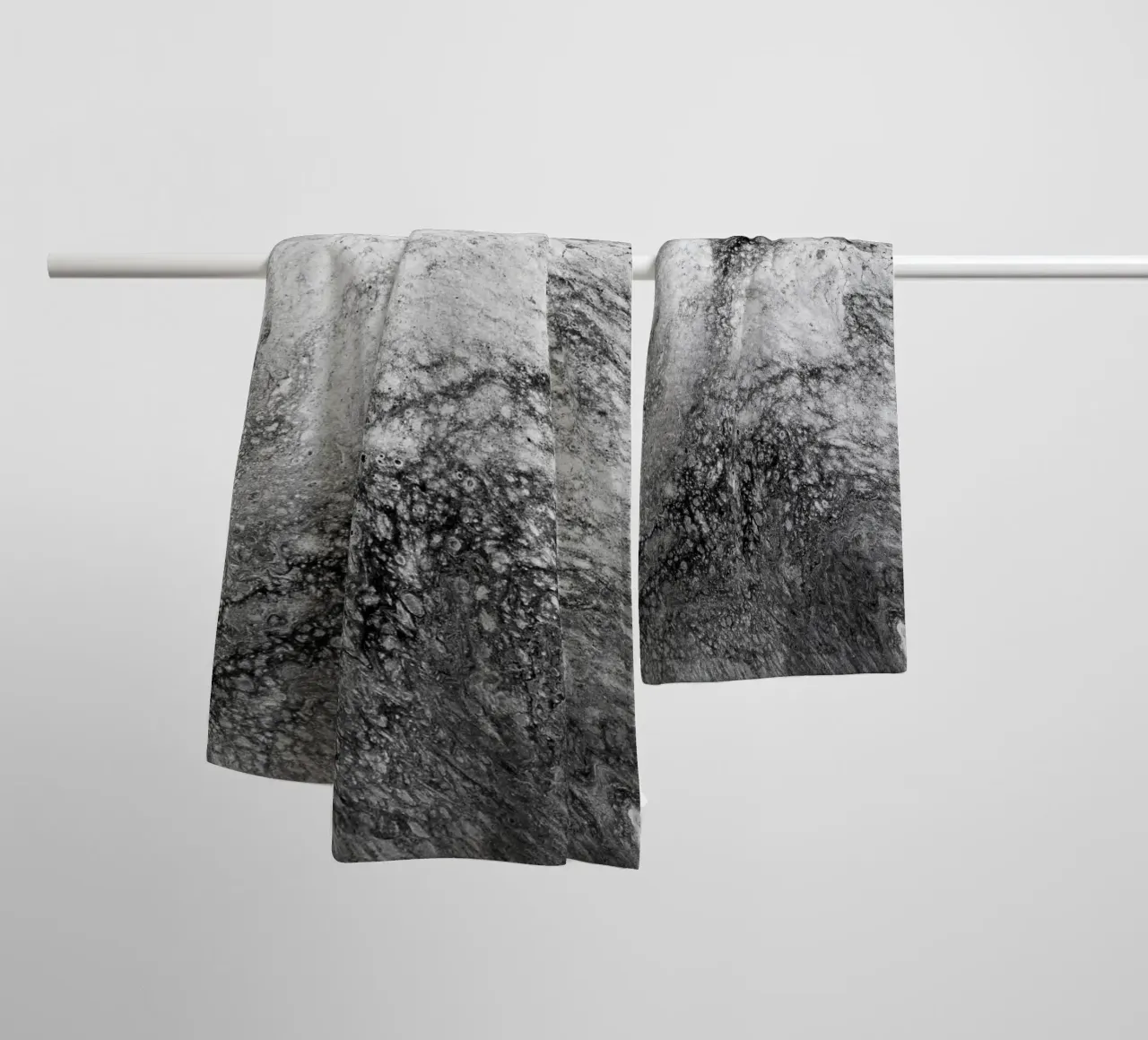 Abstract Artwork Greyscale #4 asciugamano da bagno da kathrinmay