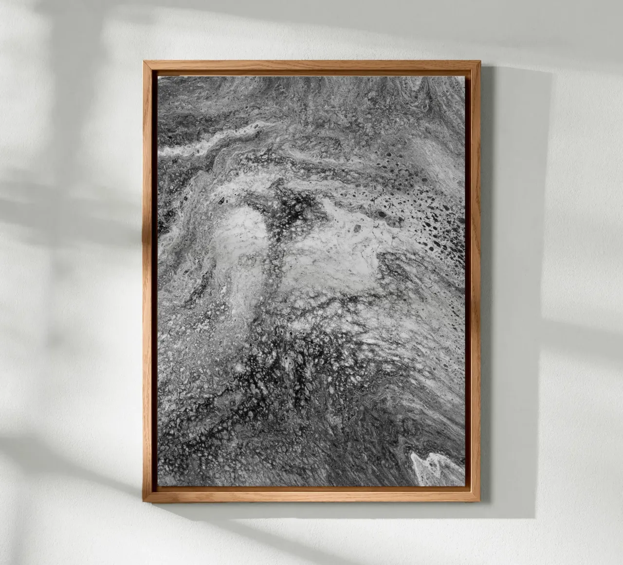 Abstract Artwork Greyscale #4 alluminio dibond da kathrinmay