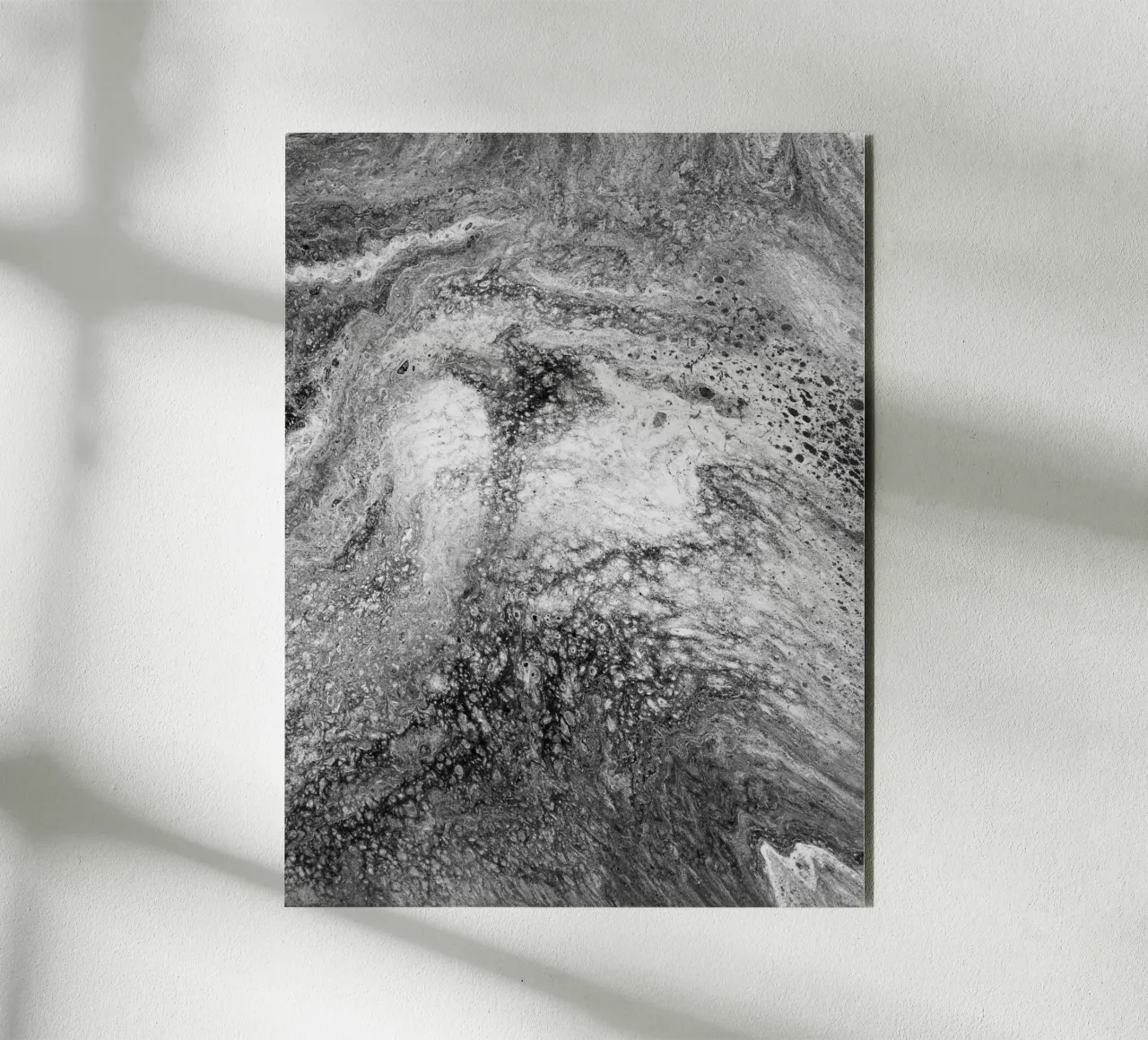 Abstract Artwork Greyscale #4 alluminio dibond da kathrinmay