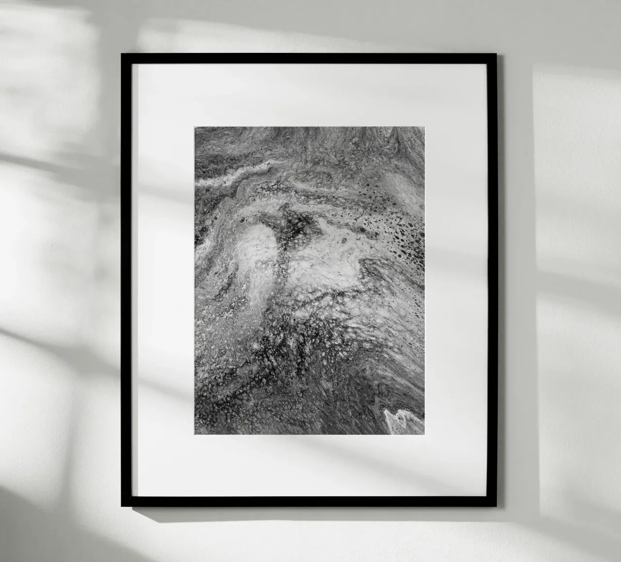Abstract Artwork Greyscale #4 carta hahnemühle da kathrinmay