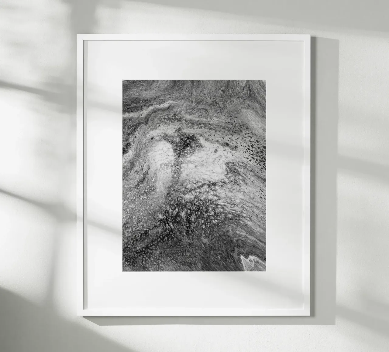 Abstract Artwork Greyscale #4 carta hahnemühle da kathrinmay