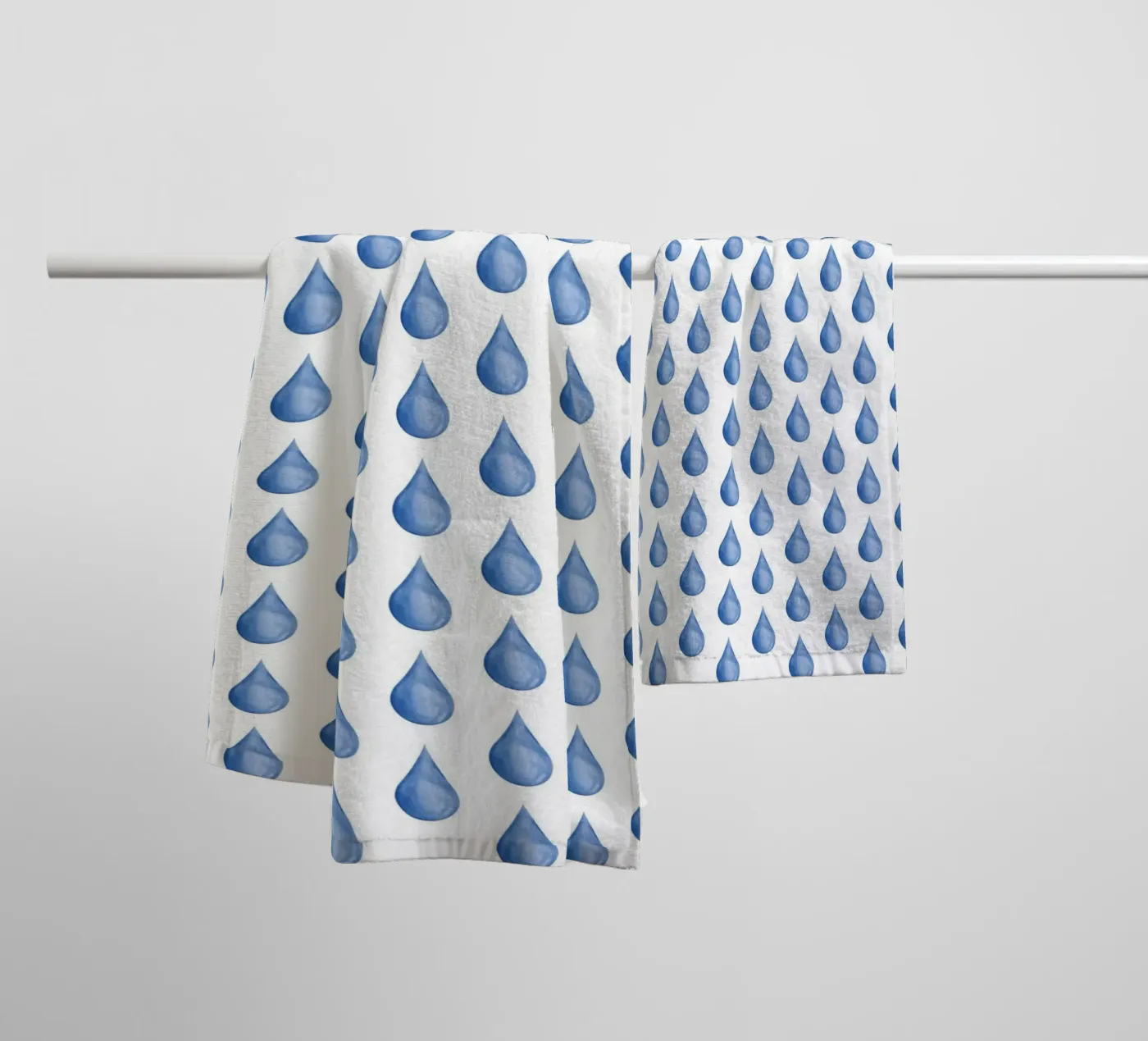 Waterdrop Pattern #1 Handtuch von kathrinmay