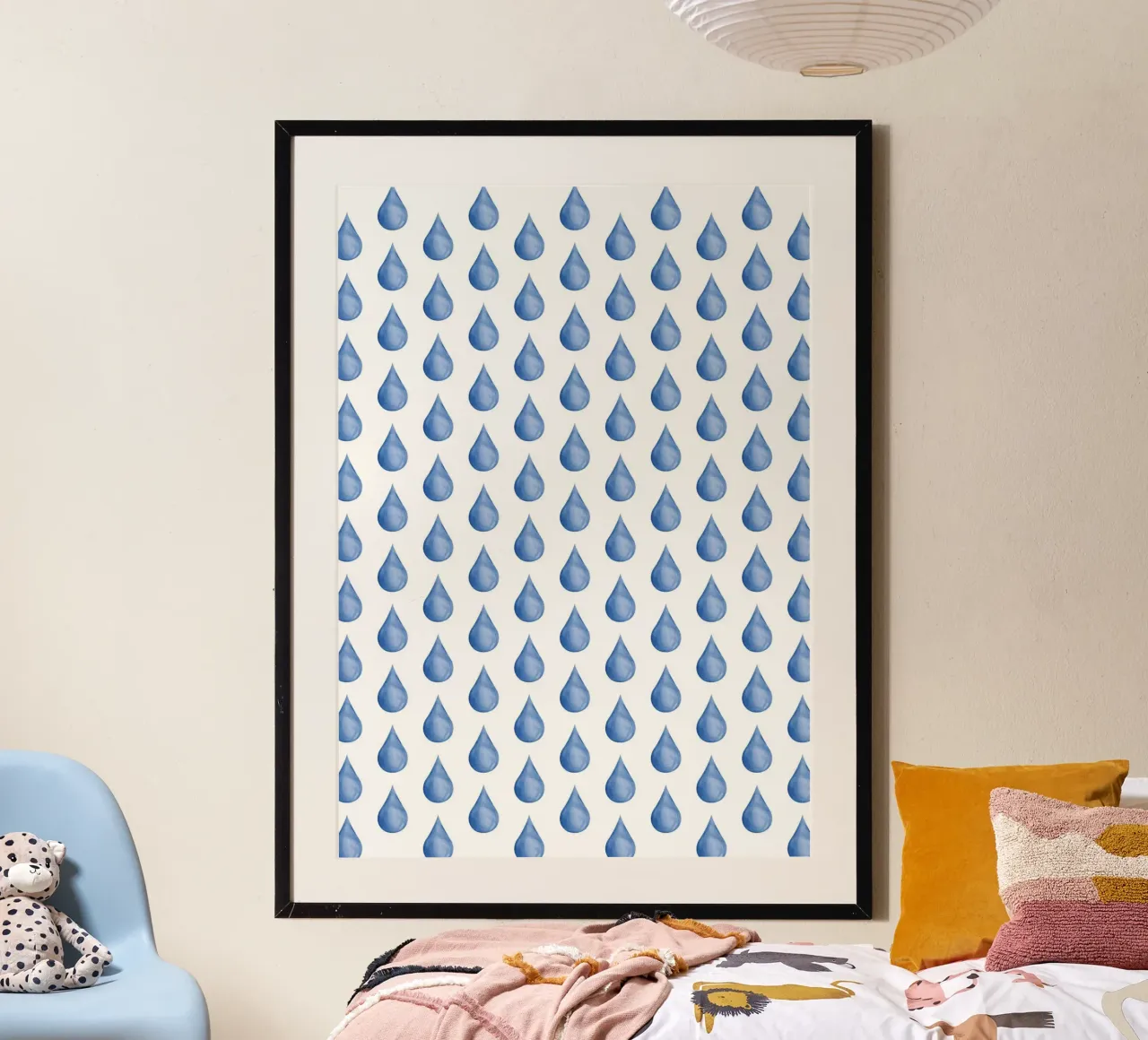 Waterdrop Pattern #1 carta hahnemühle da kathrinmay