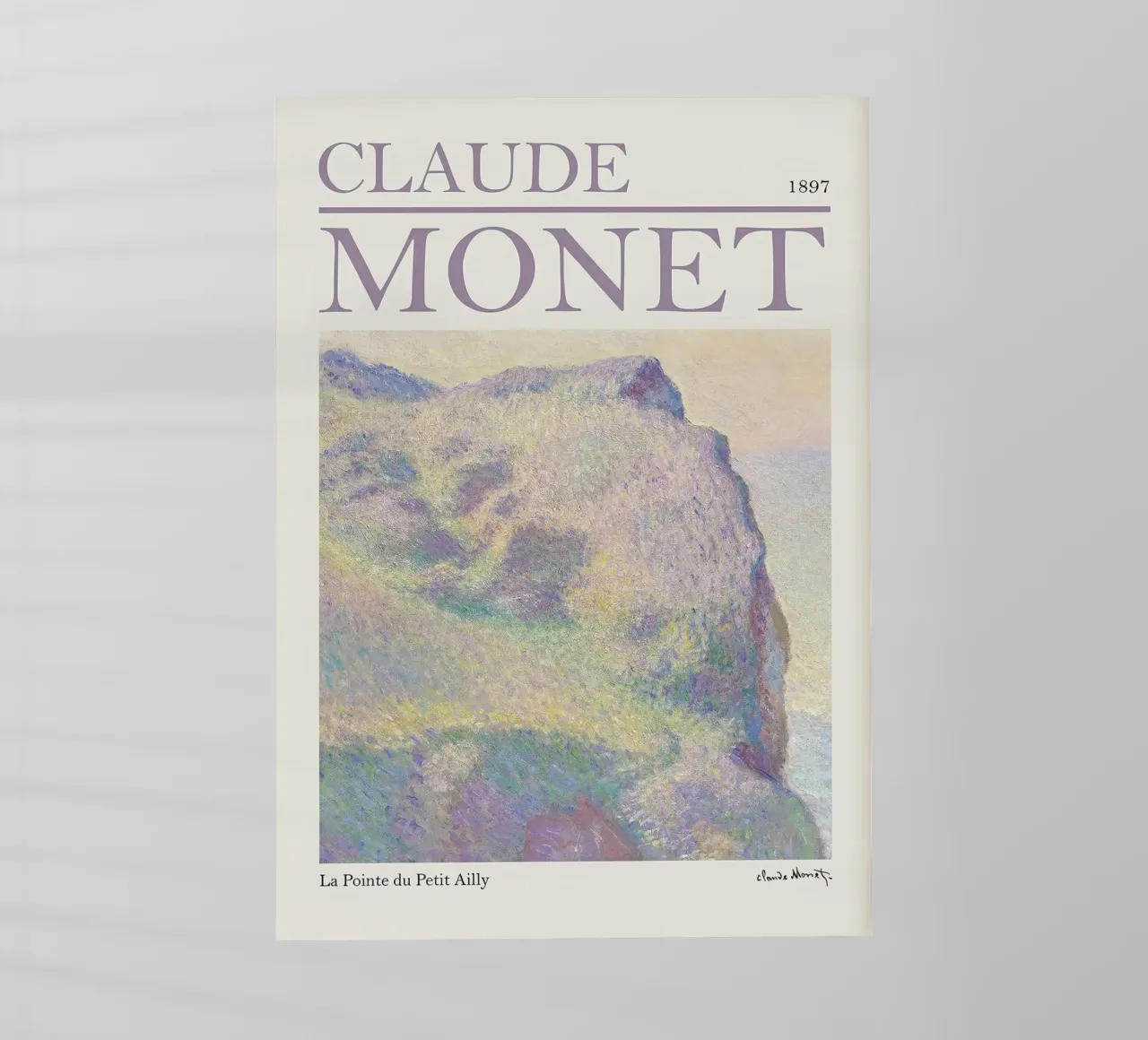 Mostra La Pointe du Petit Ailly Claude Monet pellicola backlit da Palletolate