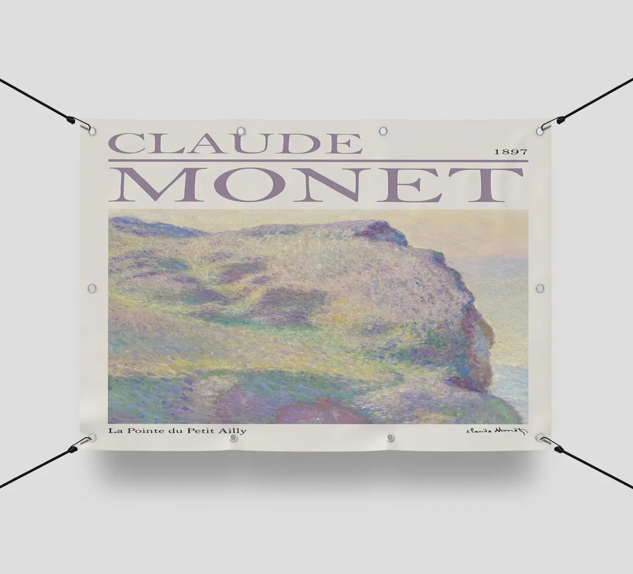 Mostra La Pointe du Petit Ailly Claude Monet telo in pvc da Palletolate