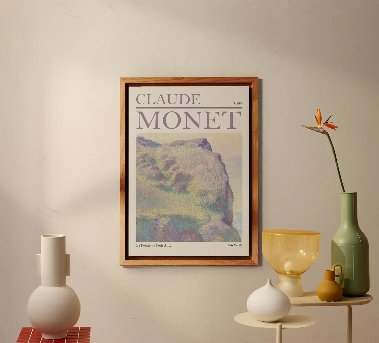 Mostra La Pointe du Petit Ailly Claude Monet alluminio dibond da Palletolate