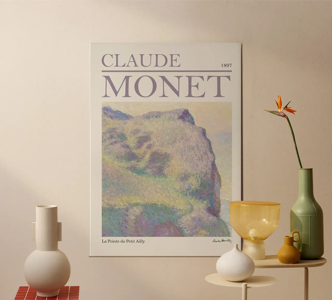 Mostra La Pointe du Petit Ailly Claude Monet alluminio dibond da Palletolate