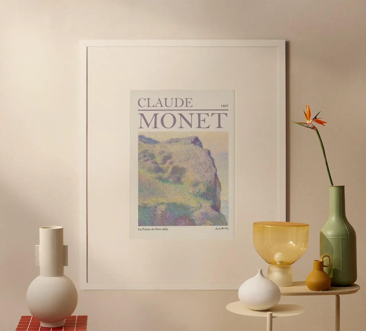 Mostra La Pointe du Petit Ailly Claude Monet carta hahnemühle da Palletolate